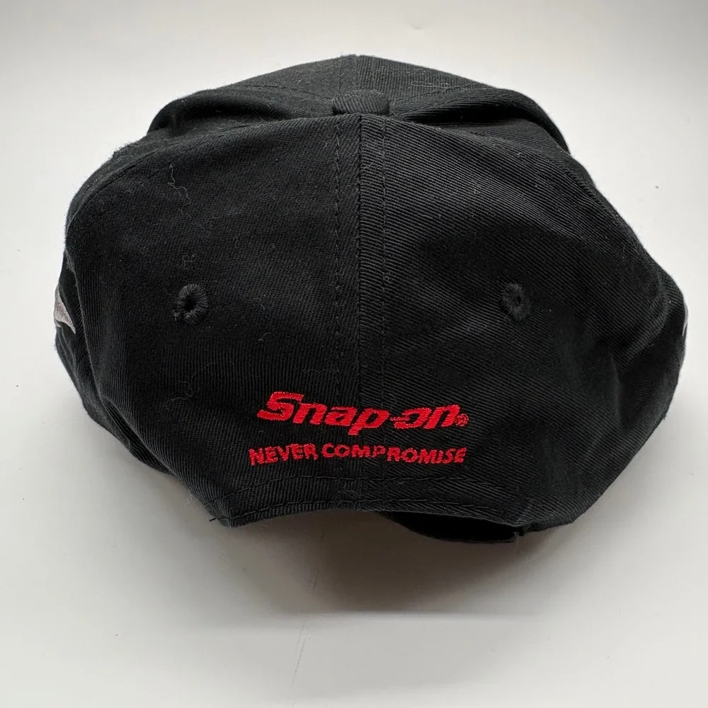 Snap-on Tools Black Red Silver Embroidered Adjustable Baseball Hat